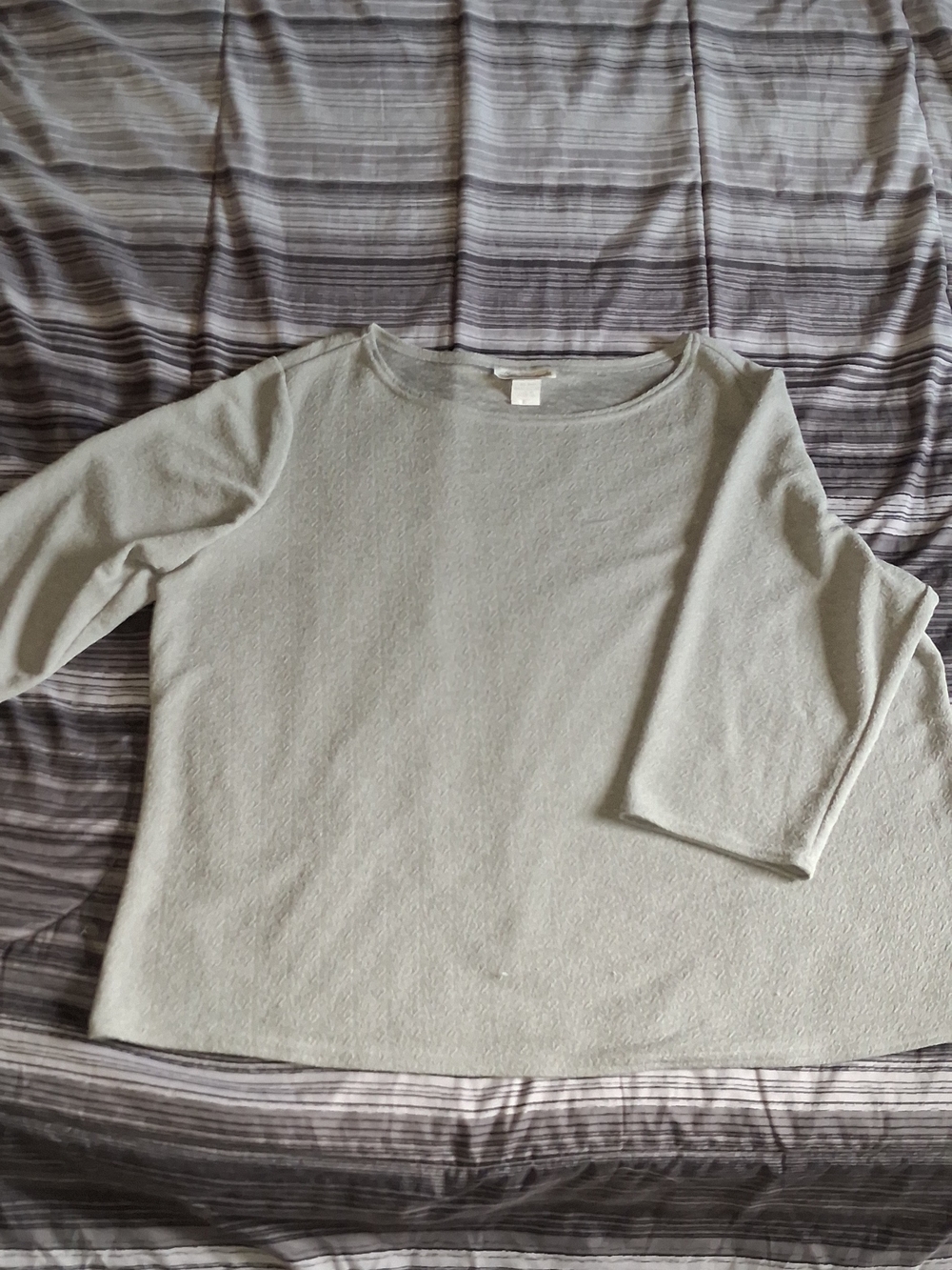 Women Plus Grey Mid Sleeve